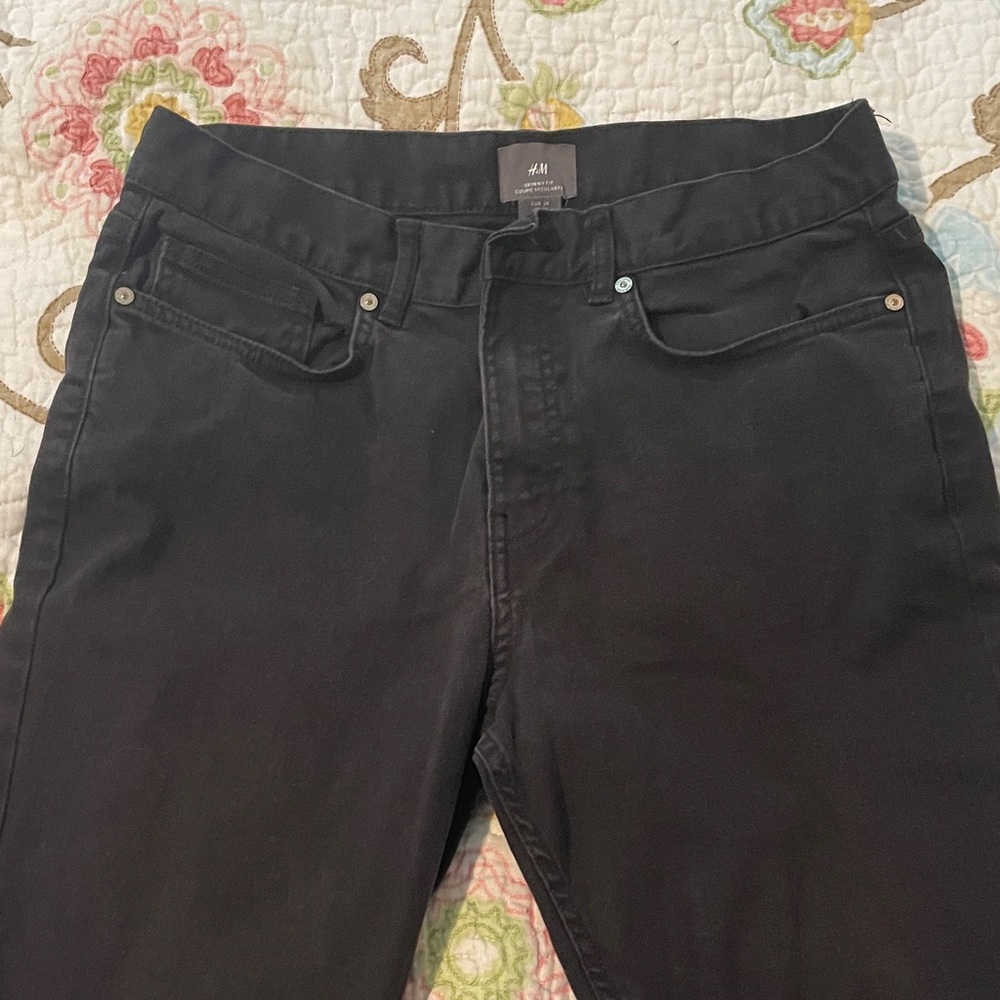 H&M Classic Black Denim Pants